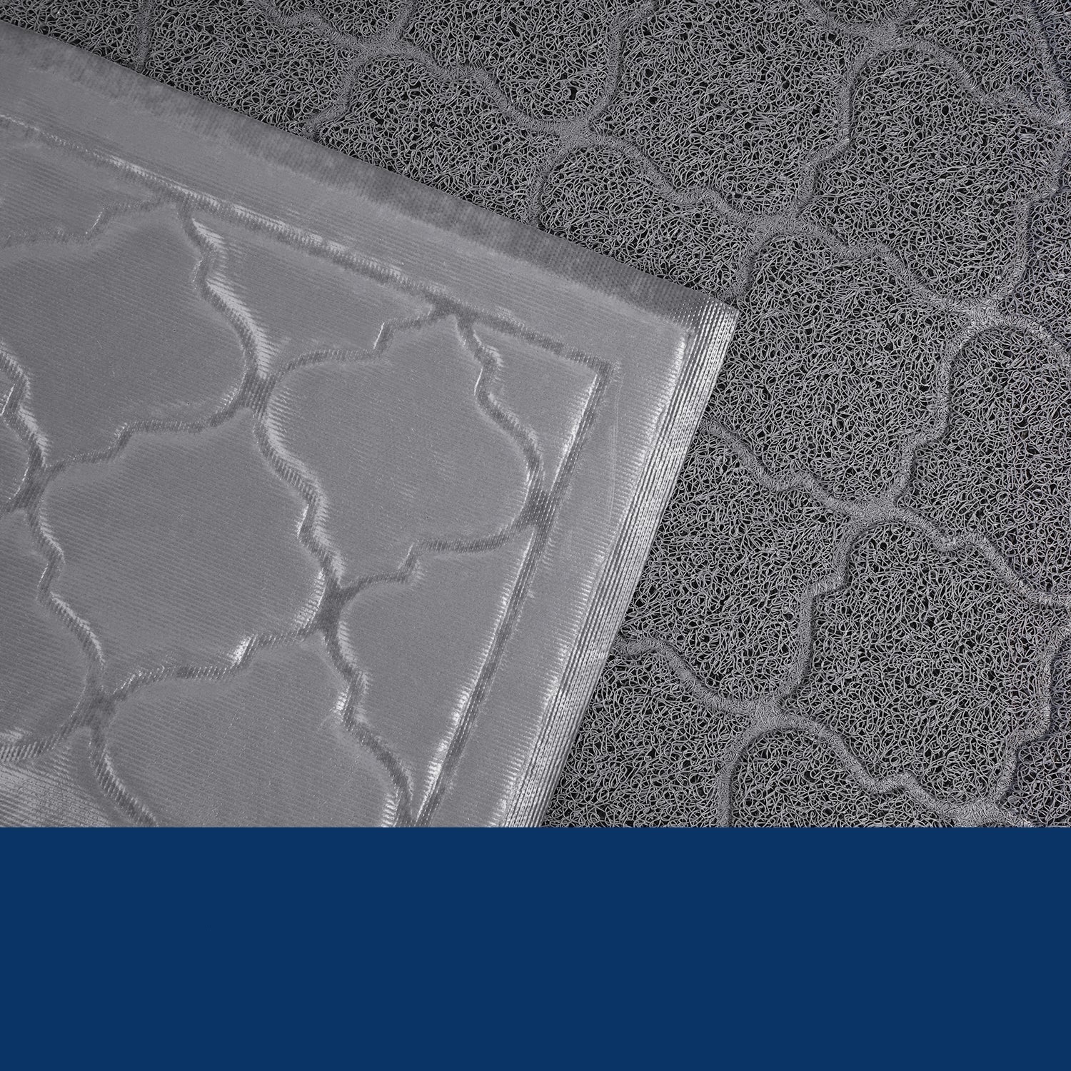 Cat litter mat designed for effective litter control, featuring a non-slip backing and durable rubberized material, measuring 90cm x 60cm. 5