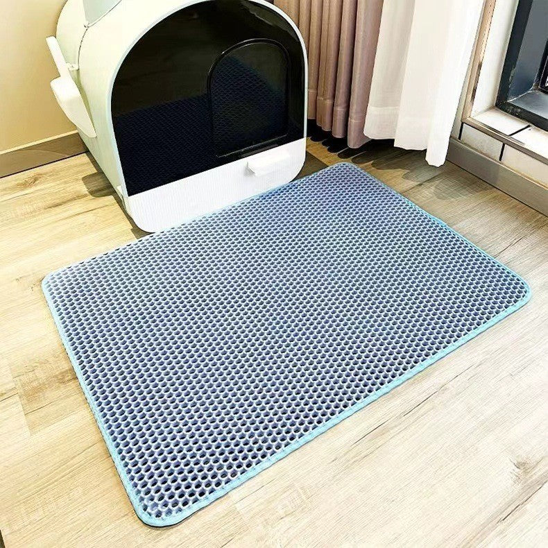 Cat Litter Mat with Non-Slip Waterproof Design – Best Kitty Litter Mat for Clean Floors and Litter Catching 2