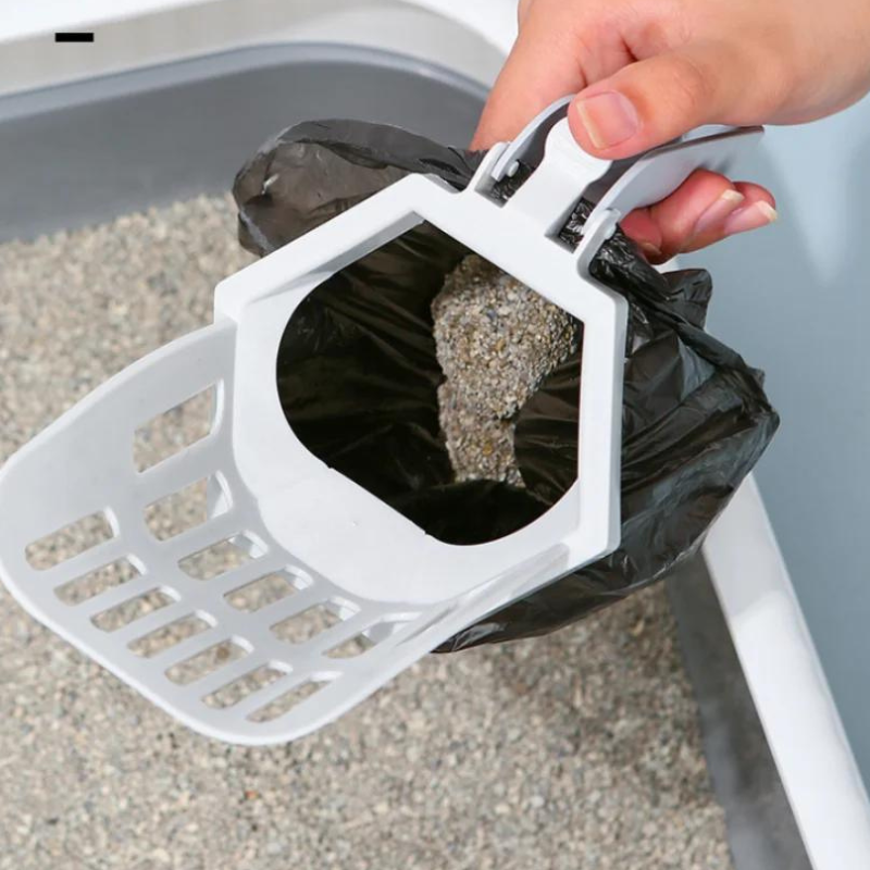 Cat Litter Scoop with Integrated Poop Bag – Efficient Cleaning Tool for Hygienic Litter Box Maintenance, Durable ABS Material 5