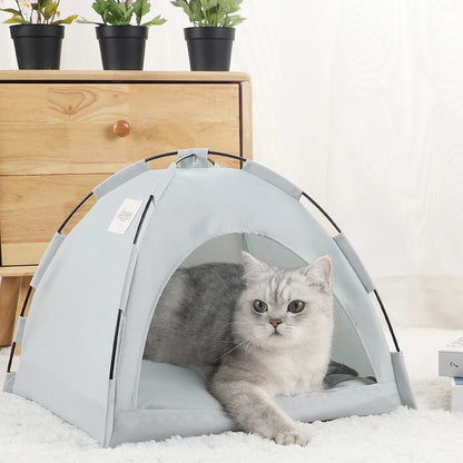 Cat Tent Bed with Clamshell Design – Cozy Sleeping Space for Cats and Kittens 11