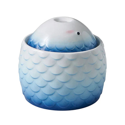 Ceramic Cat Water Fountain – Automatic Drinking Fountain for Cats and Small Dogs, USB Powered, Elegant Design 6