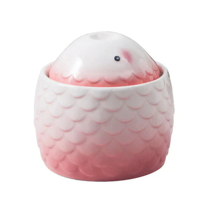 Ceramic Cat Water Fountain – Automatic Drinking Fountain for Cats and Small Dogs, USB Powered, Elegant Design 7