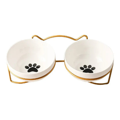 Ceramic Pet Bowl with Stand – 500 ML for Cats and Small Dogs 0