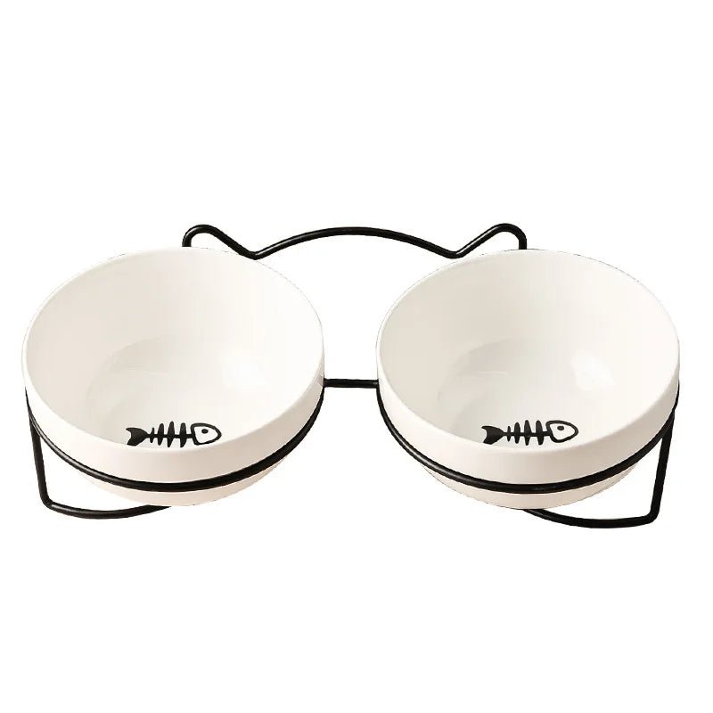 Ceramic Pet Bowl with Stand – 500 ML for Cats and Small Dogs 11