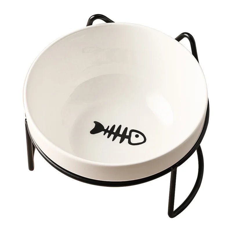 Ceramic Pet Bowl with Stand – 500 ML for Cats and Small Dogs 15