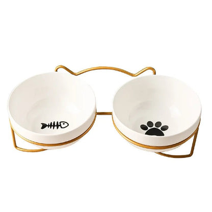 Ceramic Pet Bowl with Stand – 500 ML for Cats and Small Dogs 8