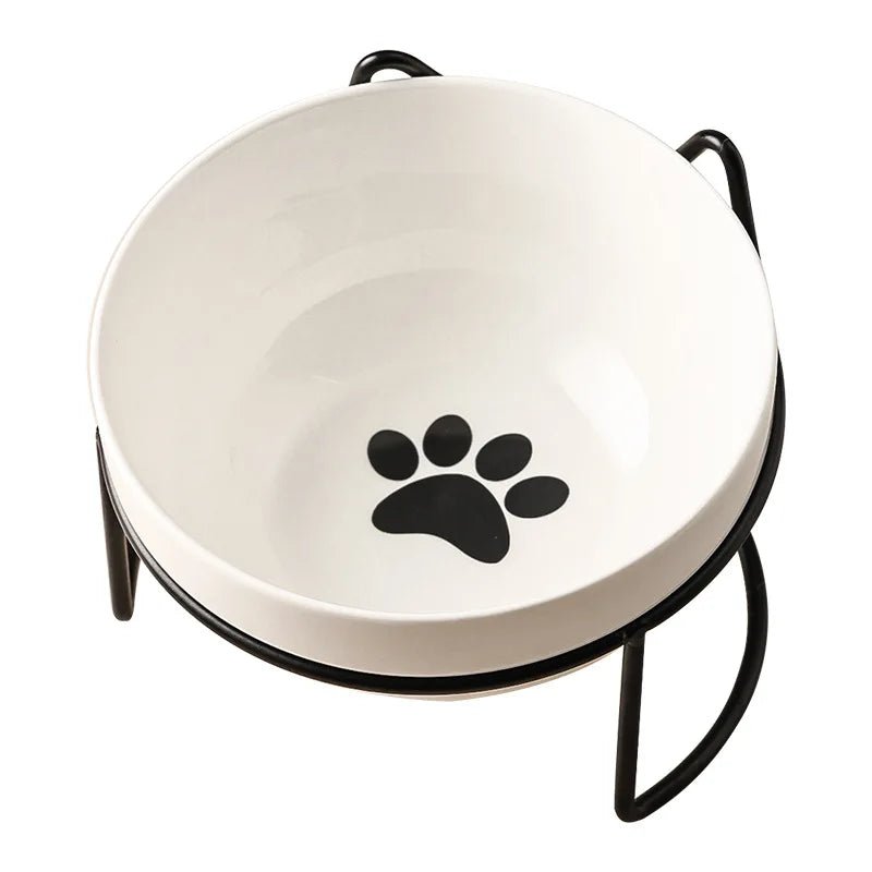 Ceramic Pet Bowl with Stand – 500 ML for Cats and Small Dogs 9