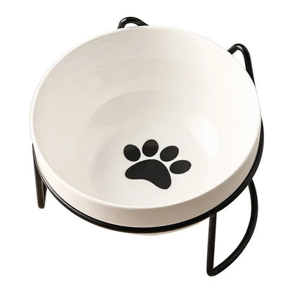 Ceramic Pet Bowl with Stand – 500 ML for Cats and Small Dogs 9