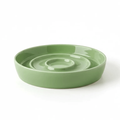 Ceramic Slow Feeder Bowl for Cats and Dogs – Durable Anti-Gobble Design 1