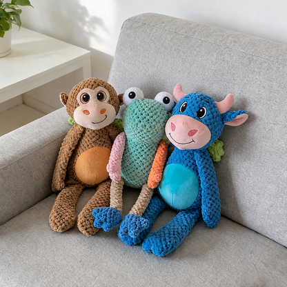 Extra-Large Plush Dog Toy with Built-In Squeaker and Tear-Resistant Design – Interactive Pet Companion