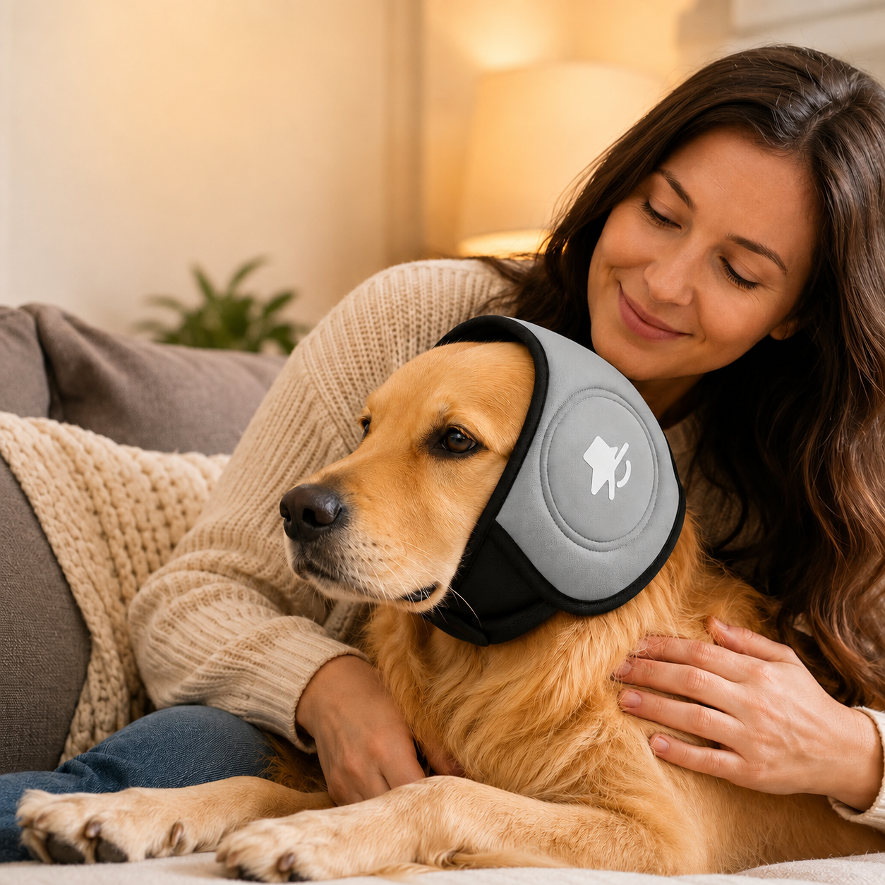 Dog Ear Muffs for Noise Reduction with Adjustable Fit – Soft Padded Ear Protection for Dogs During Fireworks and Thunderstorms