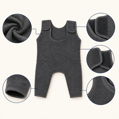 Dog Recovery Suit for Front Legs with Adjustable Fit – Soft Barrier for Licking Deterrence – Available in Black and Gray