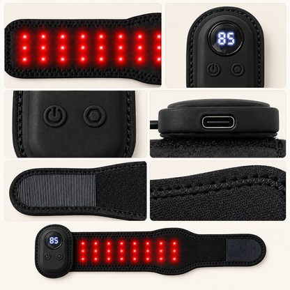 Rechargeable Dog Wrap with Adjustable Light Therapy – Cordless Soft Fabric for Pet Comfort