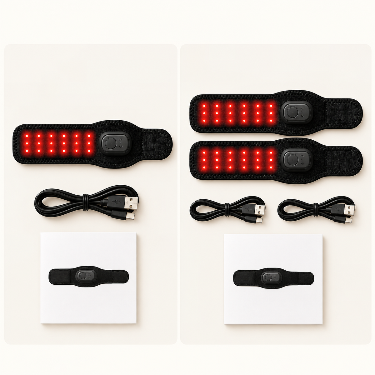 Rechargeable Dog Wrap with Adjustable Light Therapy – Cordless Soft Fabric for Pet Comfort