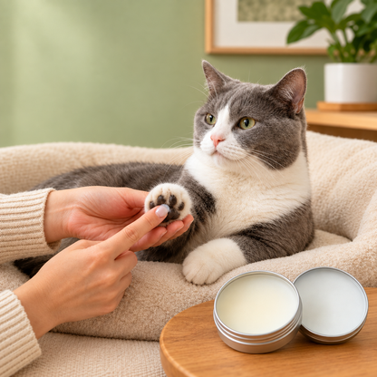 Dog Paw Balm for Moisturizing Dry Pads – Easy Application Paw Cream for Dogs with Coconut Oil and Shea Butter