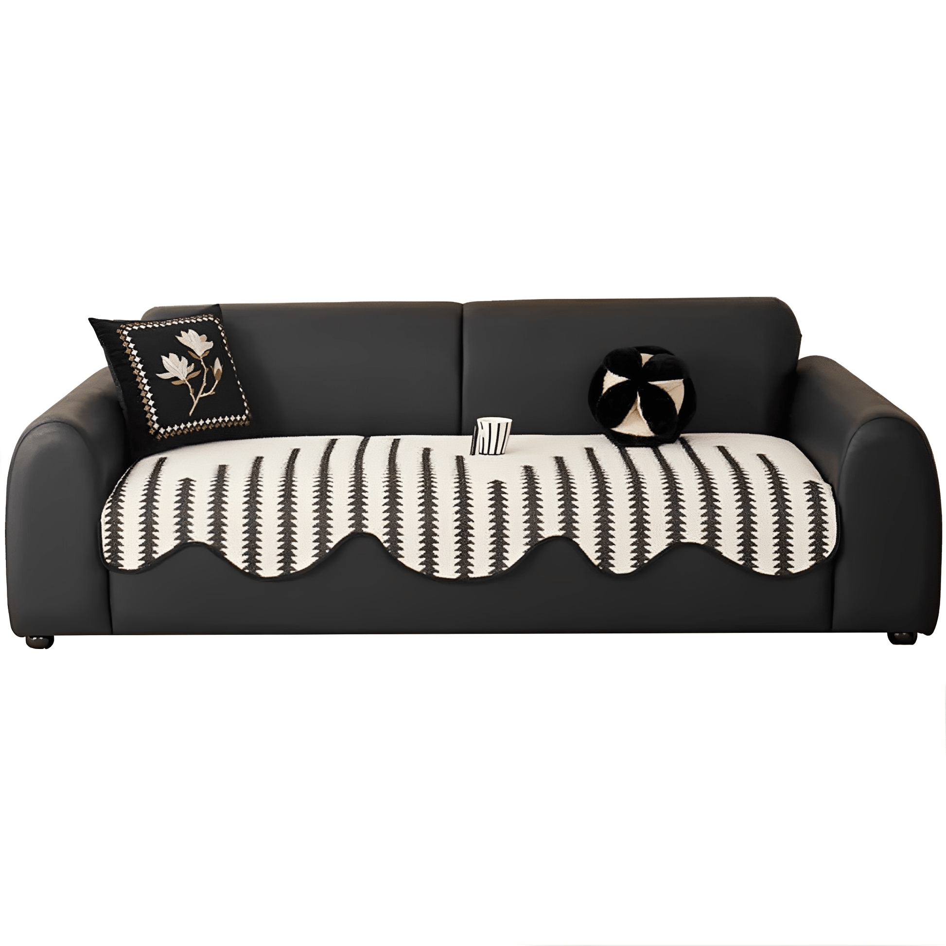 Chenille Chevron Sofa Cover – Stylish Protection Against Dirt and Scratches for Modern Interiors 5