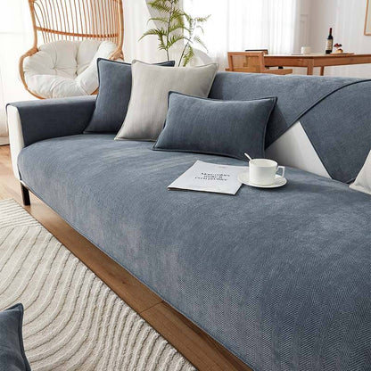 Chenille Fabric Furniture Protector with Non-Slip Design and Fishbone Texture – Multiple Sizes Available 6