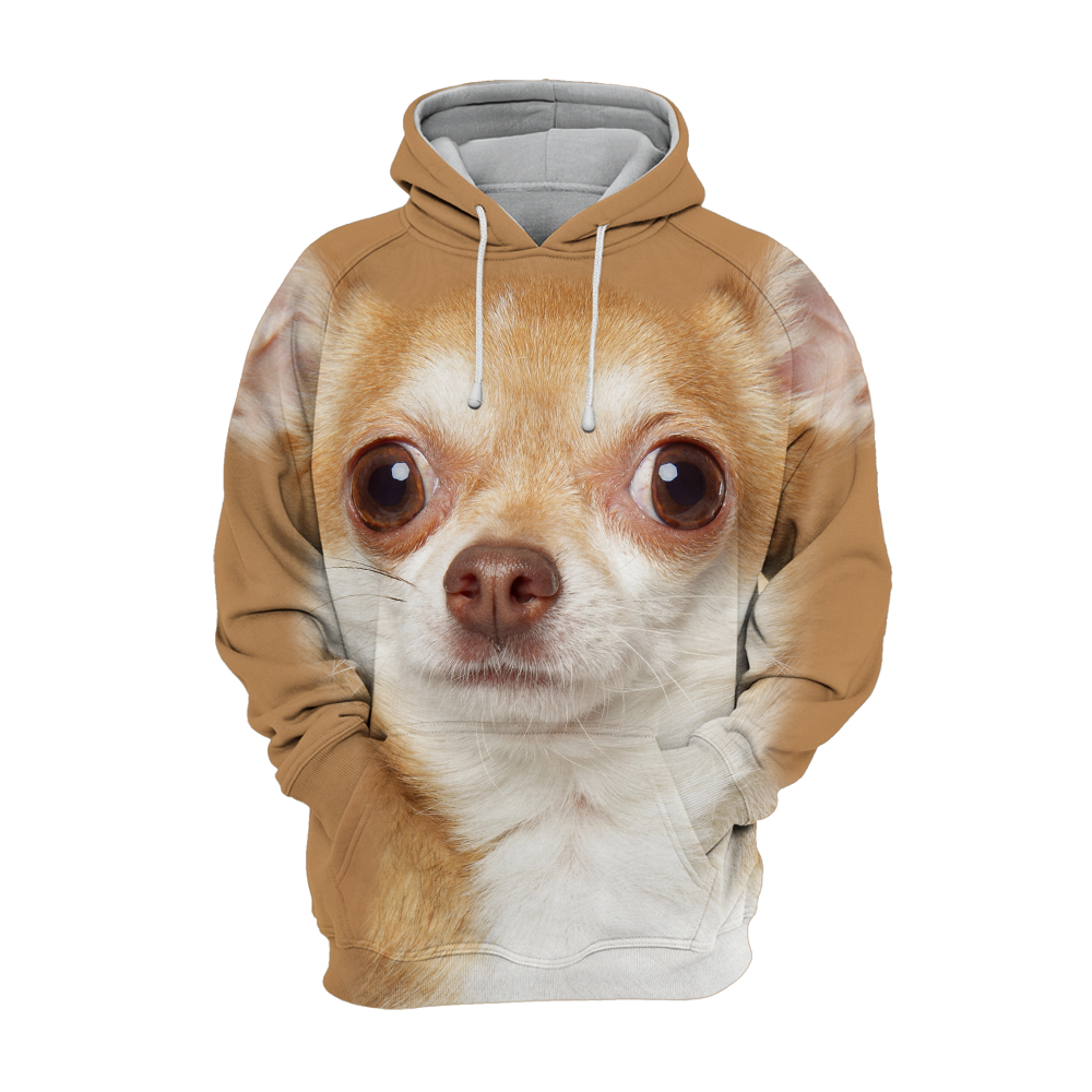 Chihuahua Print Sweater – Soft Polyester Cotton Blend in Sizes XS to 4XL 0