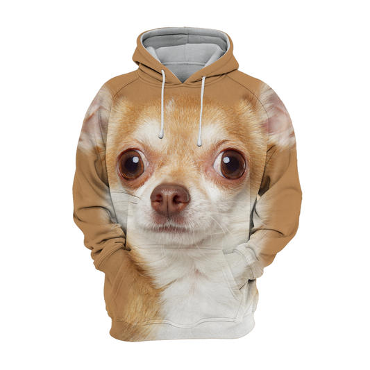 Chihuahua Print Sweater – Soft Polyester Cotton Blend in Sizes XS to 4XL 0