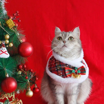 Christmas Pet Cloak Scarf for Small Dogs – Festive Holiday Apparel, Cozy Fit, Multiple Sizes Available 1