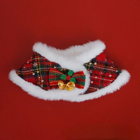 Christmas Pet Cloak Scarf for Small Dogs – Festive Holiday Apparel, Cozy Fit, Multiple Sizes Available 4