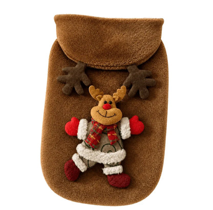 Christmas Pet Hoodie for Dogs and Cats made of soft plush fabric featuring festive designs of Santa, a snowman, and reindeer, perfect for holiday celebrations 12
