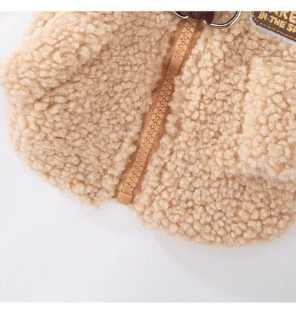 Color Block Dog Vest in Wool Blend – Stylish and Warm Pet Apparel with Zipper Closure and D-Ring for Leash Attachment 6