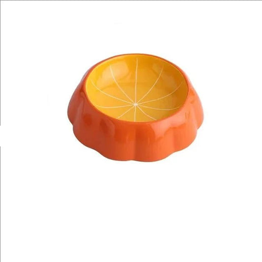 Colorful Ceramic Pet Bowls for Cats and Small Dogs – Fruit-Shaped Watermelon and Strawberry Design, Dishwasher Safe, Non-Slip 0
