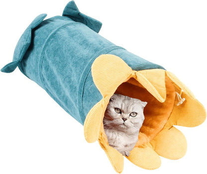 Colorful Flower Cat Tunnel Toy – Soft, Durable Fabric Play Tunnel for Cats, Fun Hideaway and Relaxation Spot 4