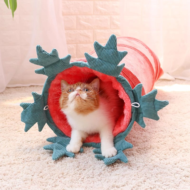 Colorful Flower Cat Tunnel Toy – Soft, Durable Fabric Play Tunnel for Cats, Fun Hideaway and Relaxation Spot 7