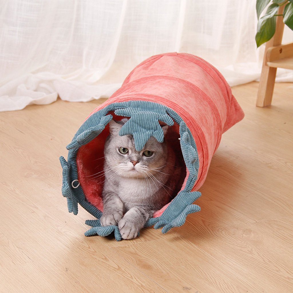 Colorful Flower Cat Tunnel Toy – Soft, Durable Fabric Play Tunnel for Cats, Fun Hideaway and Relaxation Spot 8