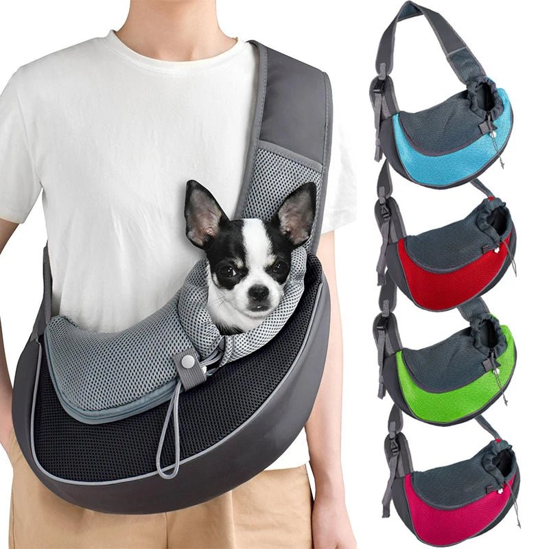 Comfortable Dog Sling Carrier Bag for Small Pets – Lightweight Breathable Mesh Shoulder Bag in Multiple Colors 6