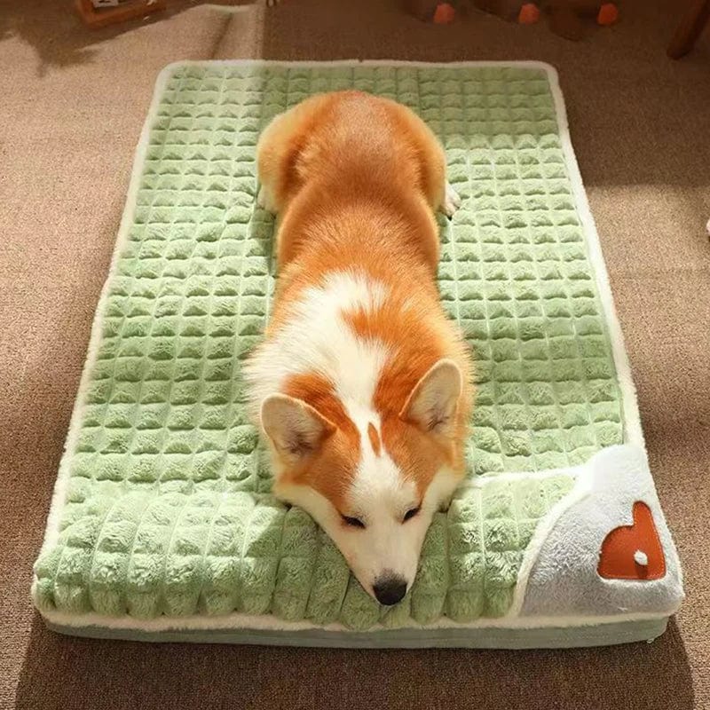 Comfortable Washable Dog Bed for Small and Medium Dogs – Soft Faux Fur with Checkered Design, Easy Maintenance and Four-Season Comfort 2