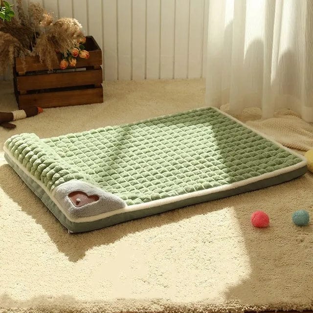 Comfortable Washable Dog Bed for Small and Medium Dogs – Soft Faux Fur with Checkered Design, Easy Maintenance and Four-Season Comfort 7