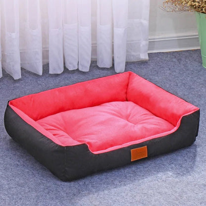 Comfortable Waterproof Dog and Cat Bed – Soft Pet Bed with Supportive Filling, Available in Multiple Sizes 0