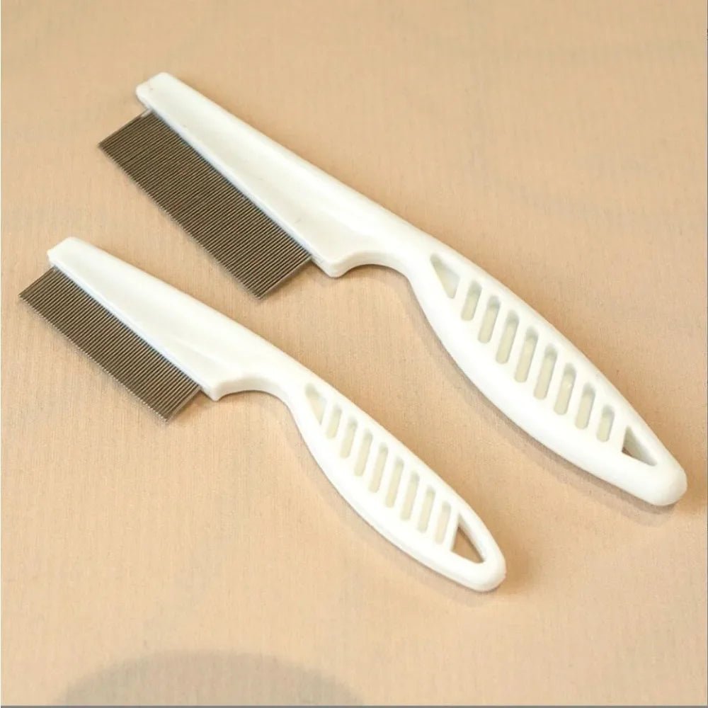 Compact Anti-Flea Comb for Cats and Dogs - Ergonomic Design for Sensitive Areas 4