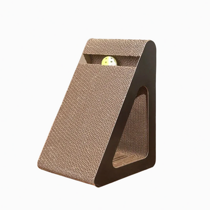 Compact Cat Scratching Board with Rotating Toy Ball – Durable and Space-Saving Design for Active Play 1