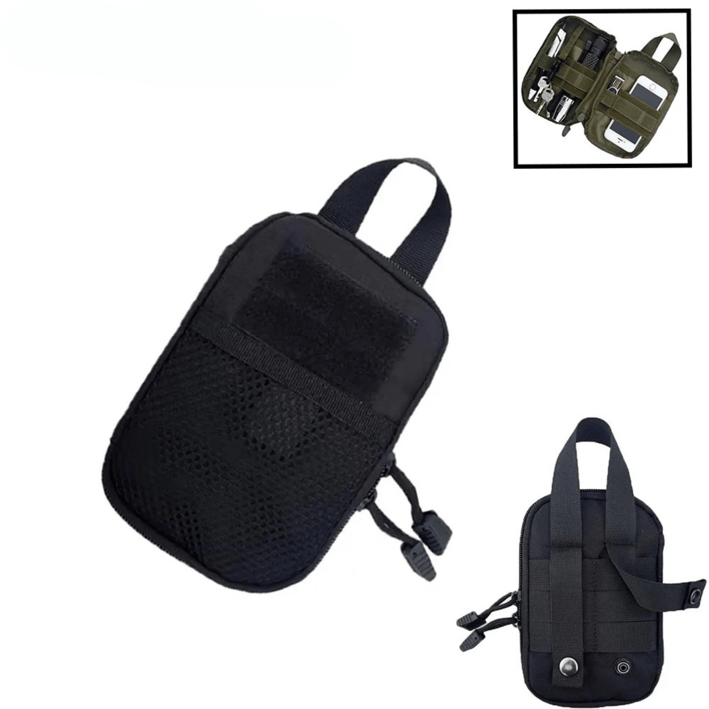 Compact Dog Walking Bag – Durable 600D Nylon Hip Bag with Velcro Fastening for Active Pet Owners 1
