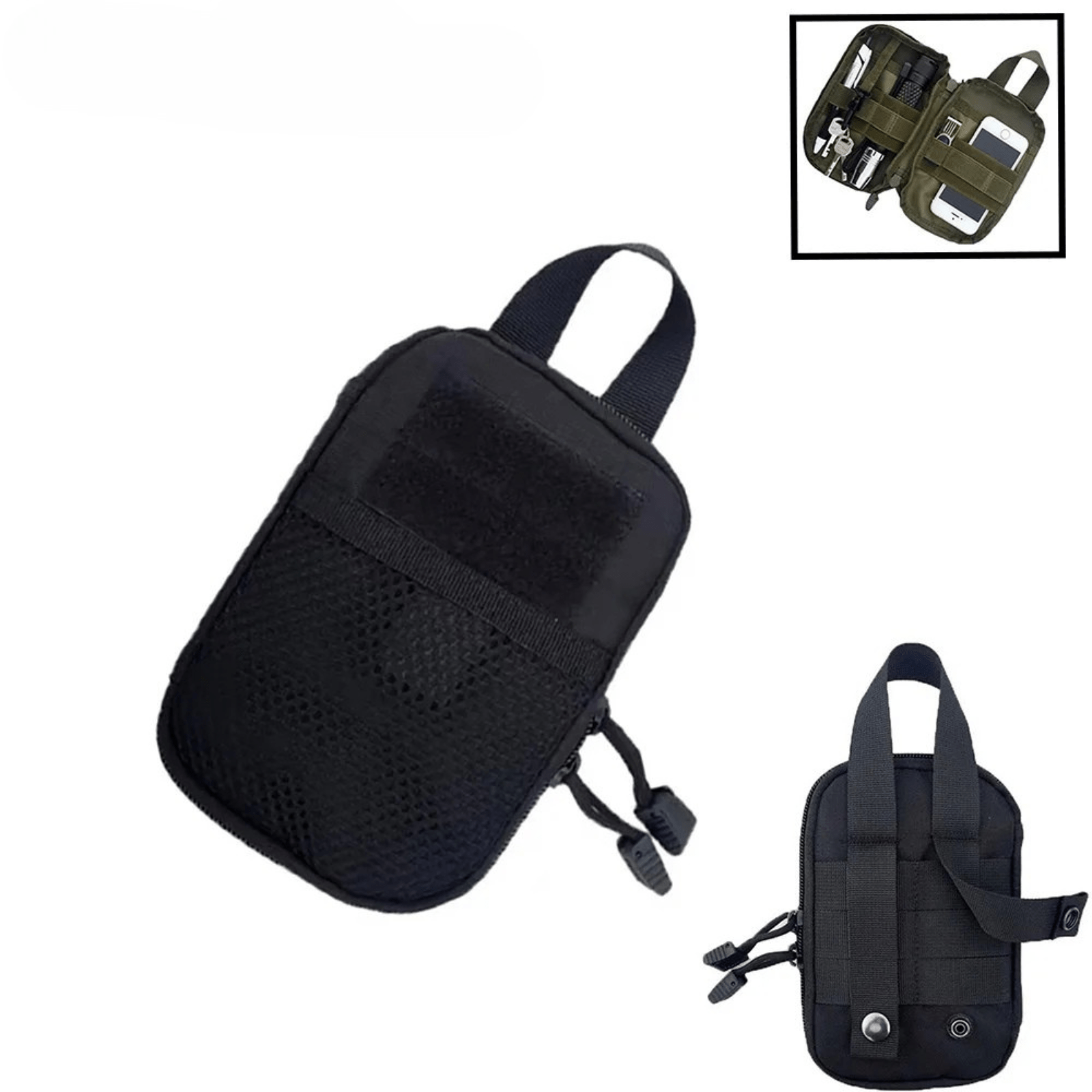Compact Dog Walking Bag – Durable 600D Nylon Hip Bag with Velcro Fastening for Active Pet Owners 1