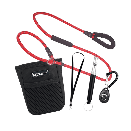 Complete Dog Training Bundle with Clicker, Reward Bag, and Reflective Leash 0