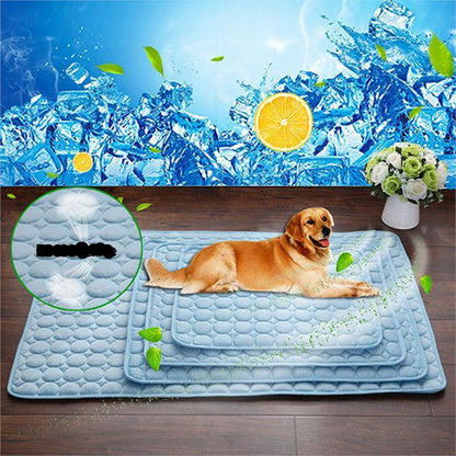 Cooling Cloth for Pets – Breathable Ice Silk Blanket for Dogs and Cats 2