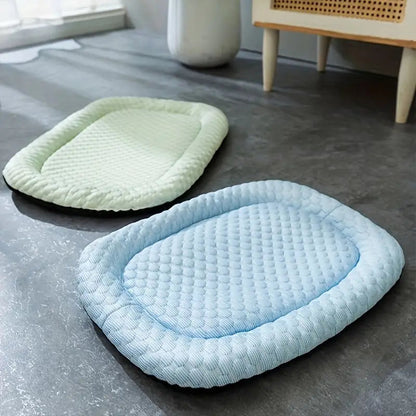 Cooling Dog Bed with Memory Foam Support – Breathable Ice Silk for Small and Medium Dogs 6