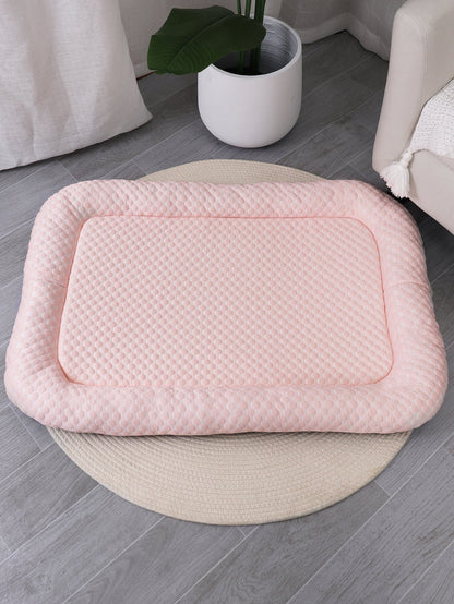 Cooling Dog Bed with Memory Foam Support – Breathable Ice Silk for Small and Medium Dogs 8