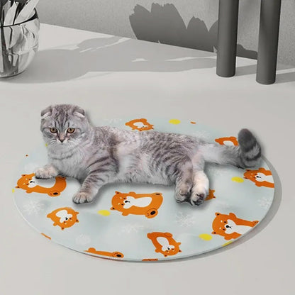 Cooling Dog Mat - Machine Washable Spandex Pet Mat for Ultimate Comfort - Multiple Sizes and Patterns 1