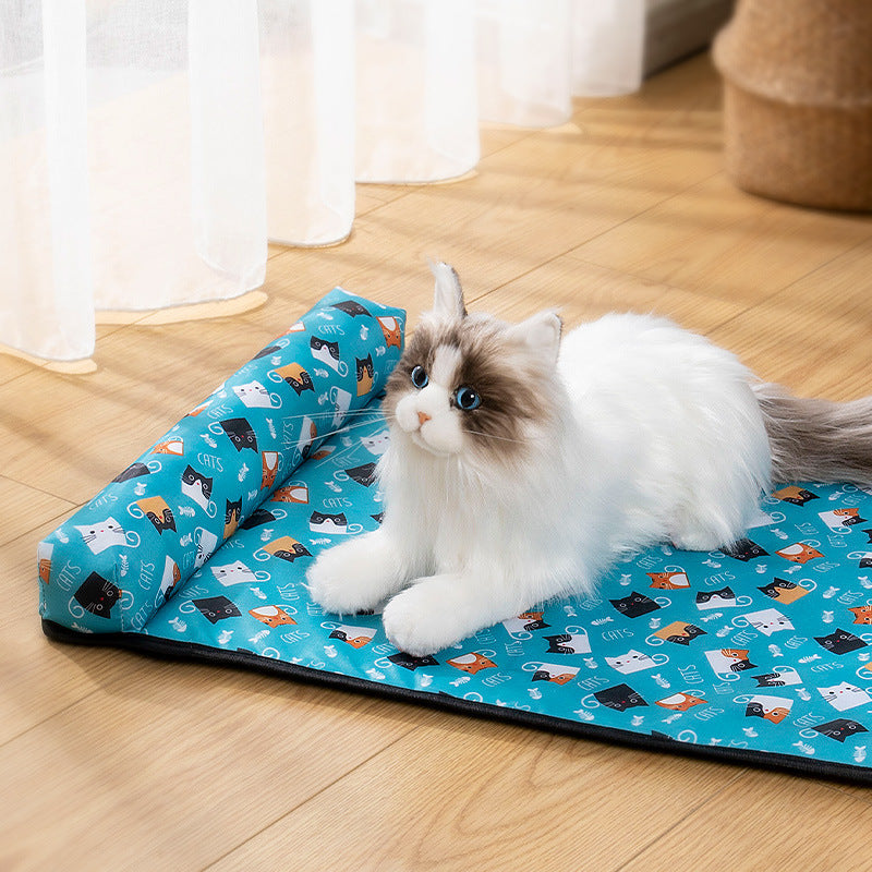Cooling Dog Mat - Soft, Portable Cooling Bed for Pets - Ideal for Indoor and Outdoor Use, Easy to Clean 2
