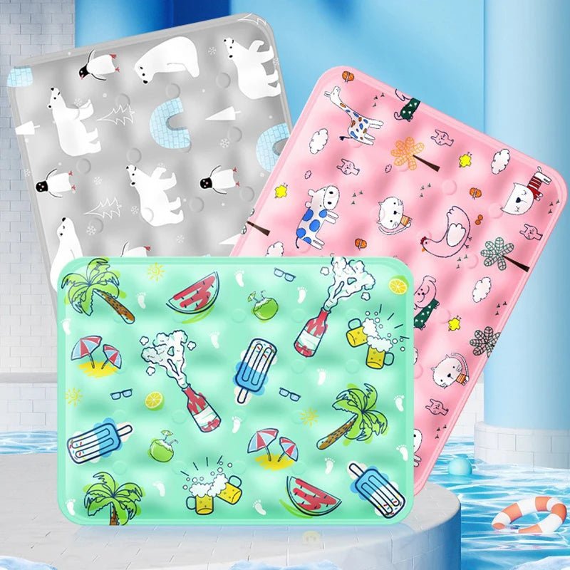 Cooling Dog Mat with Dry Ice Powder – Soft PVC Cushion for Indoor and Travel Use, Instant Cooling Effect, Multiple Sizes Available 4