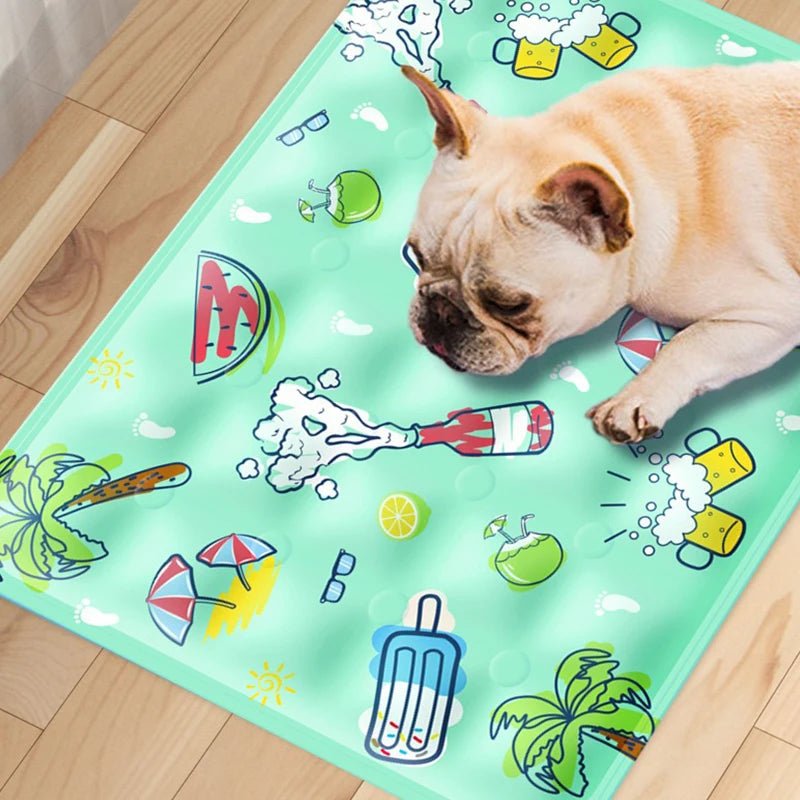 Cooling Dog Mat with Dry Ice Powder – Soft PVC Cushion for Indoor and Travel Use, Instant Cooling Effect, Multiple Sizes Available 5