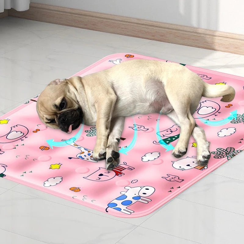 Cooling Dog Mat with Dry Ice Powder – Soft PVC Cushion for Indoor and Travel Use, Instant Cooling Effect, Multiple Sizes Available 6