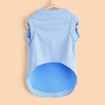 Cooling Dog Shirt for Temperature Regulation – Lightweight Breathable Fabric in Blue, Green, Pink – Sizes XS, S, M 0