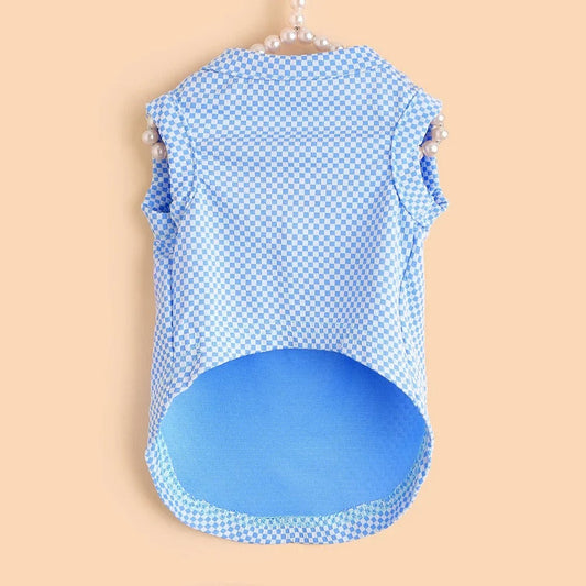 Cooling Dog Shirt for Temperature Regulation – Lightweight Breathable Fabric in Blue, Green, Pink – Sizes XS, S, M 0